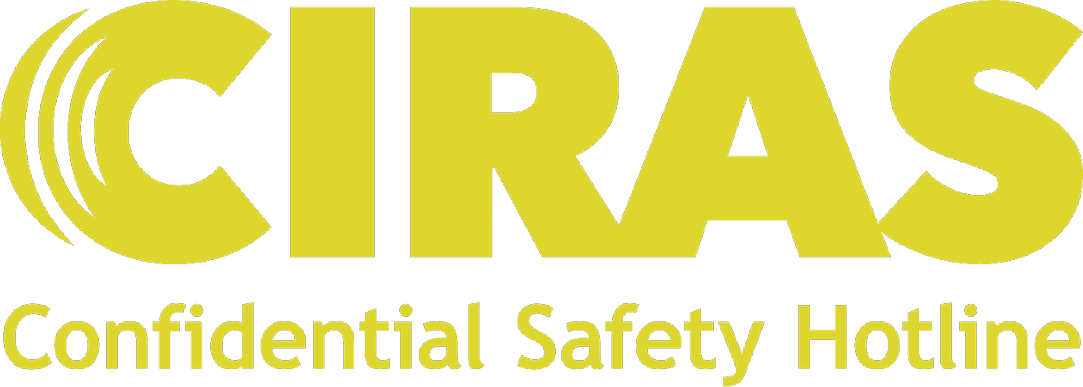 CIRAS logo in yellow featuring the text 'Confidential Safety Hotline' for safety and compliance services.